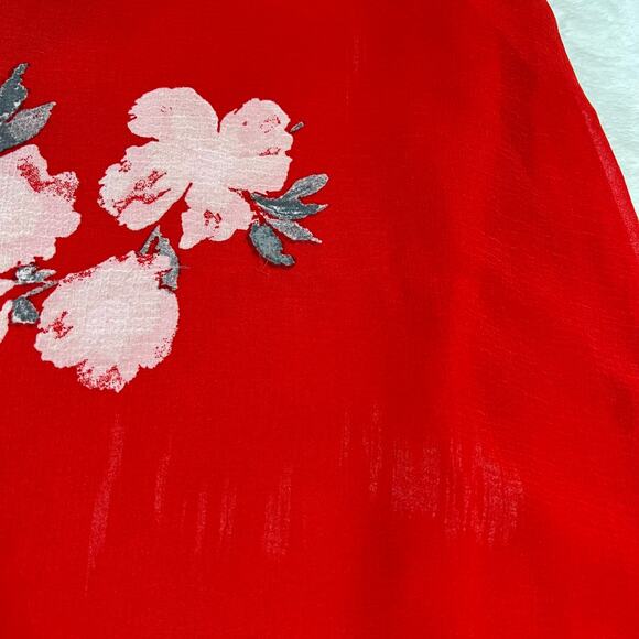 Lulus Love in Bloom Red Floral Print Off-the-Shoulder High-Low Dress Size XS - Picture 13 of 13